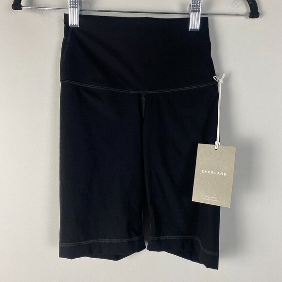 Everlane The Perform Athletic Spandex Bike Shorts Womens Size XXS Black - Picture 1 of 9
